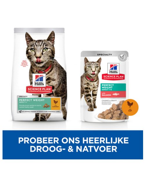 Hill's Feline Adult Perfect Weight - Kattenvoer