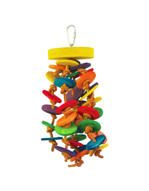 Keddoc Vogelspeelgoed Fun Round - Vogelspeelgoed - 26x25x10 cm Multi-Color