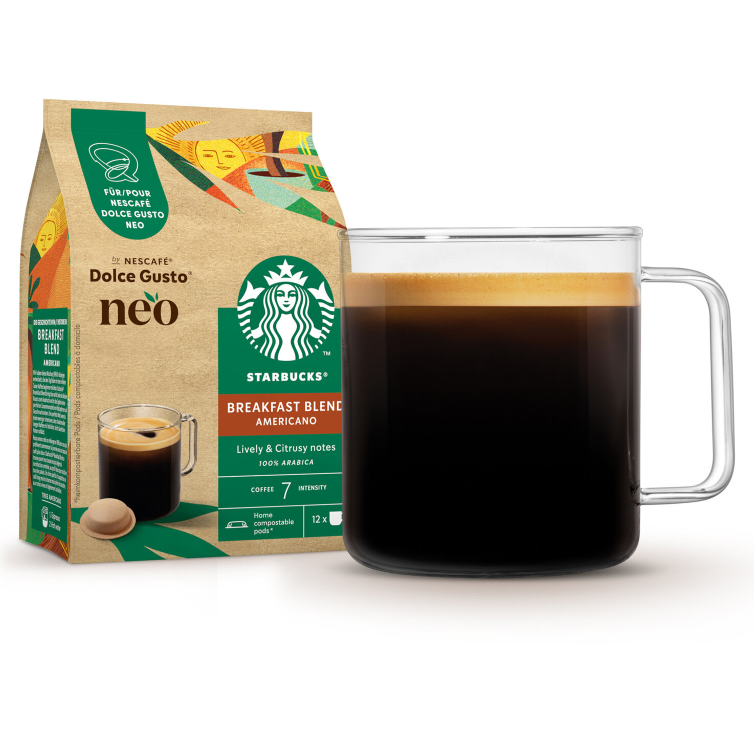 NEO Dolce Gusto Starbucks Americano 12 Pods