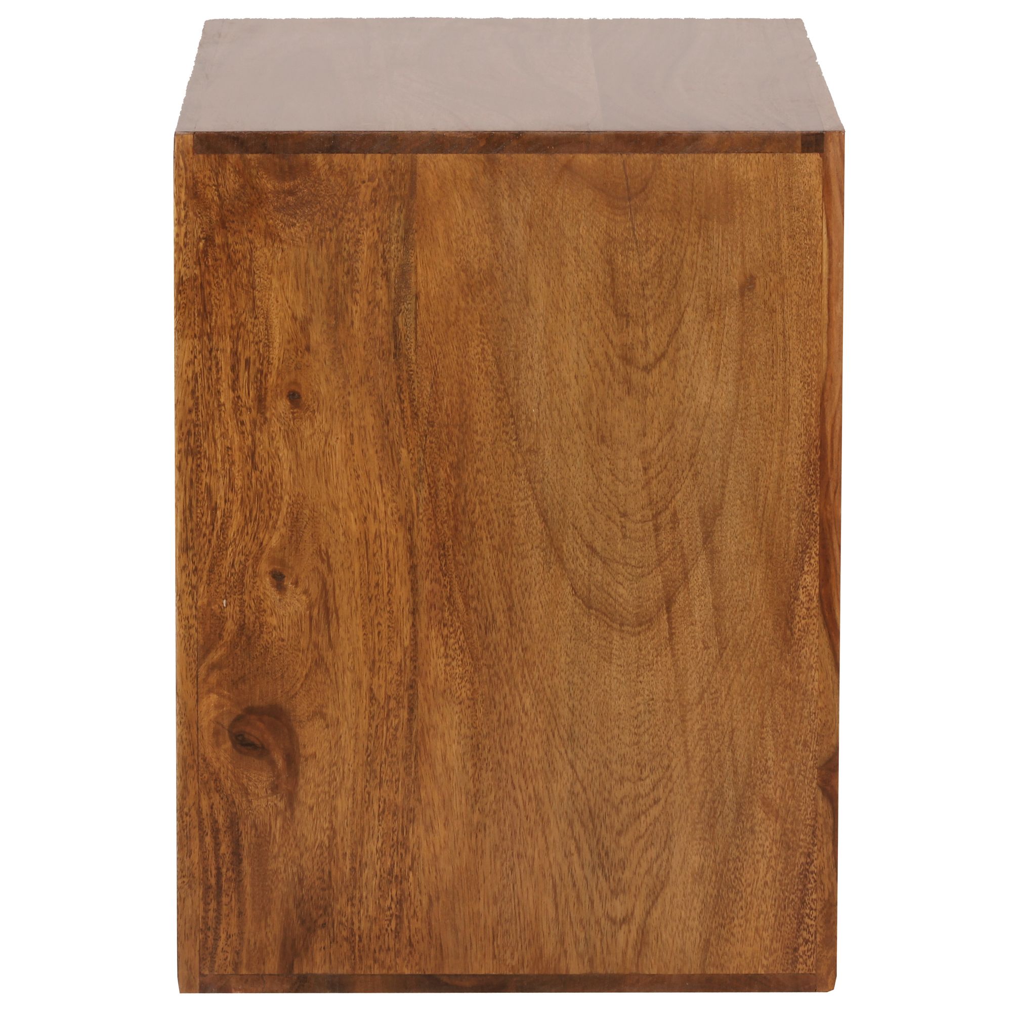 FineBuy Massivholz Sheesham Standregal Bücherregal Regal 44x44x33cm Cube