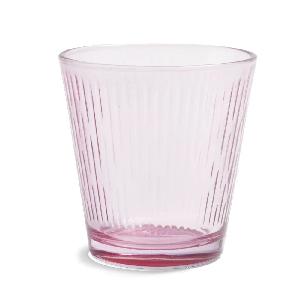 Lot de 4 gobelets en verre Nora coloré transparent 25,5cl