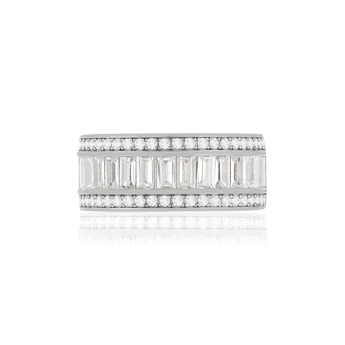 Bague argent 925 zirconias