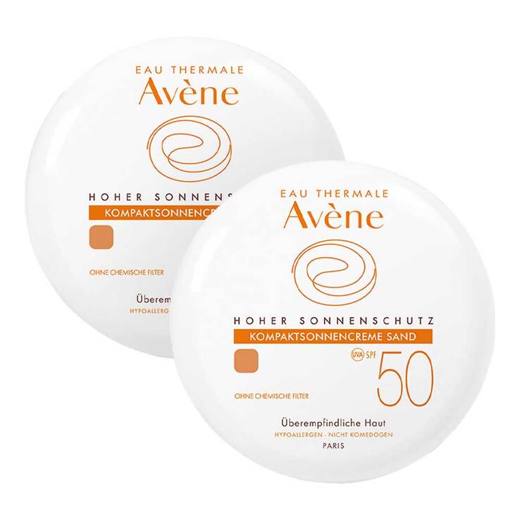 Avene Kompaktsonnencreme sand SPF 50 , 2x10 g