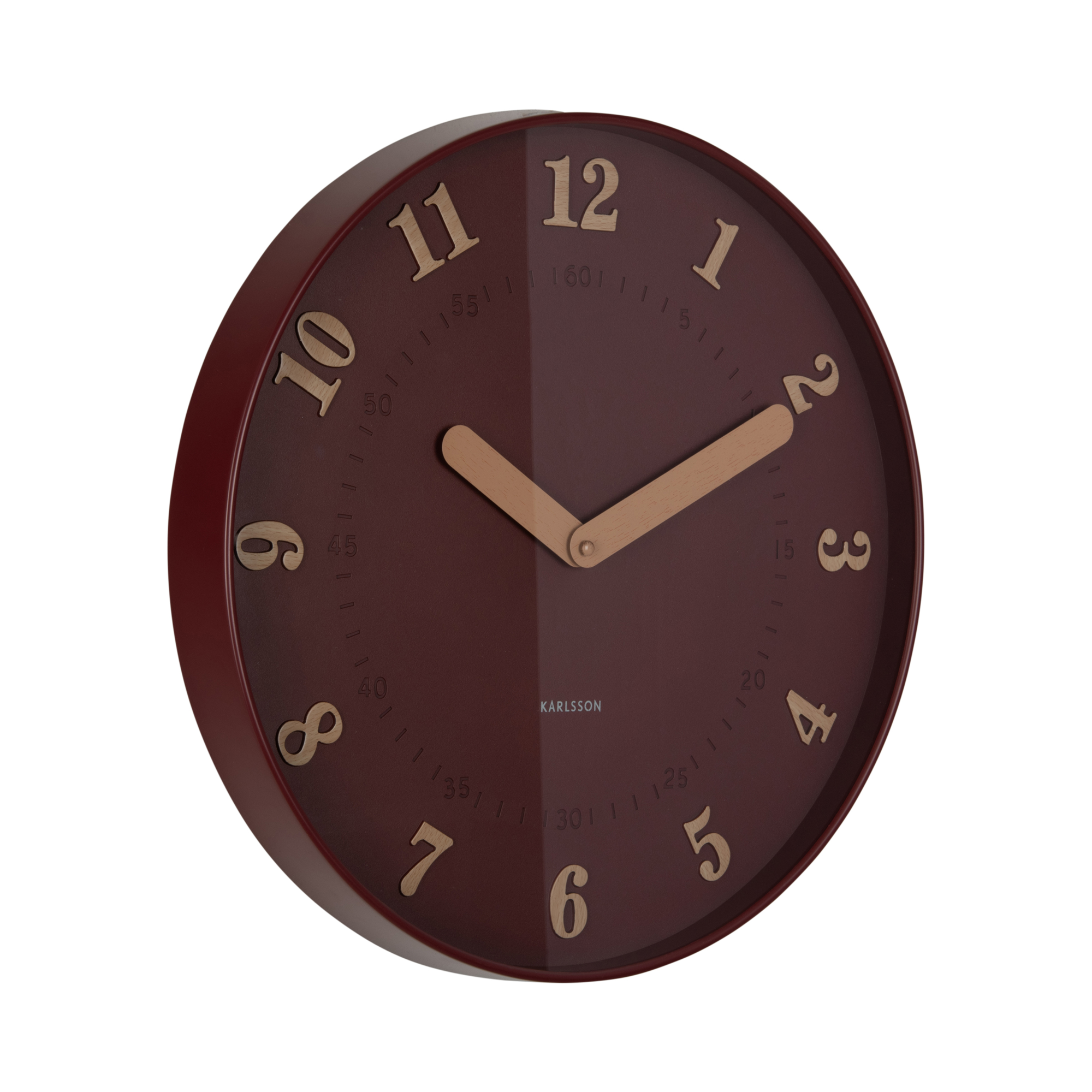 Wandklok Amena Bordeaux