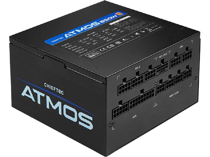 Chieftec Netzteil Atmos Series 850 W Netzteil mit 80 PLUS GOLD-zertifizierter Effizienz