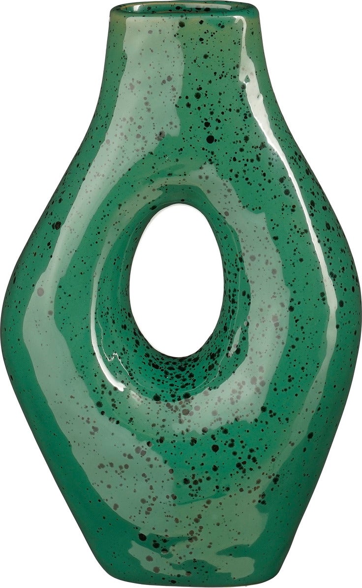 Mica Decorations vaas Darla groen 18,5 x 9 x 30 cm