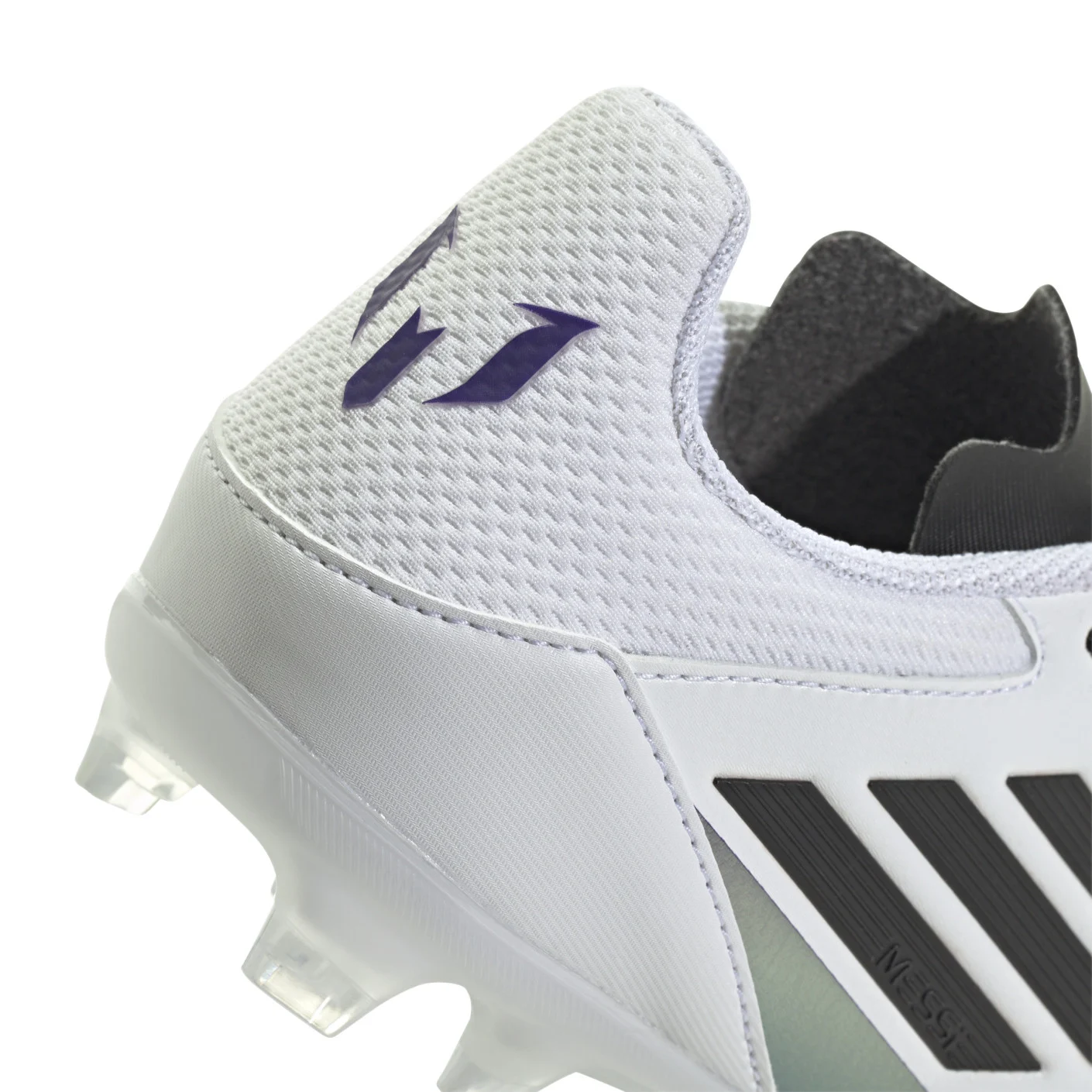Adidas F50 Messi League Gras / Kunstgras Voetbalschoenen (MG) Kids Wit Paars Zwart