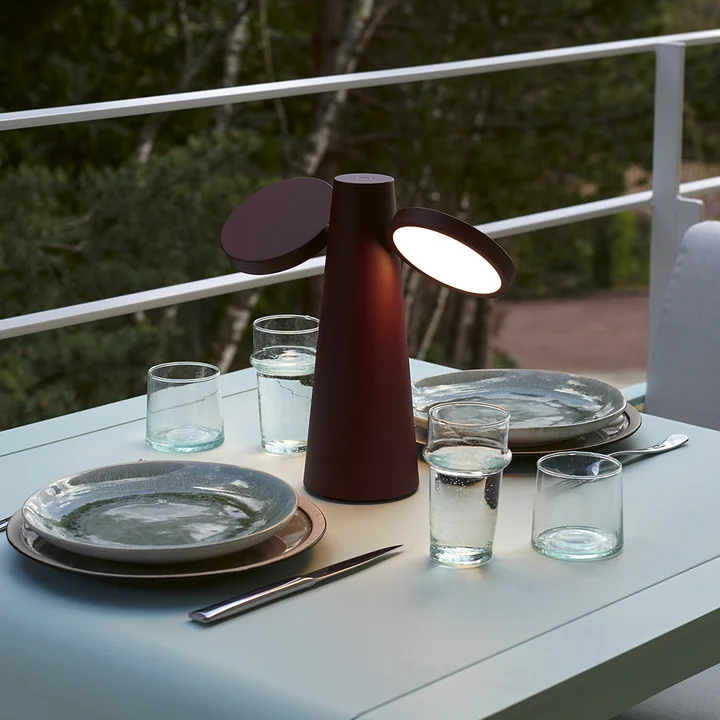 Fermob - Oto Akku LED-Leuchte, acapulcoblau