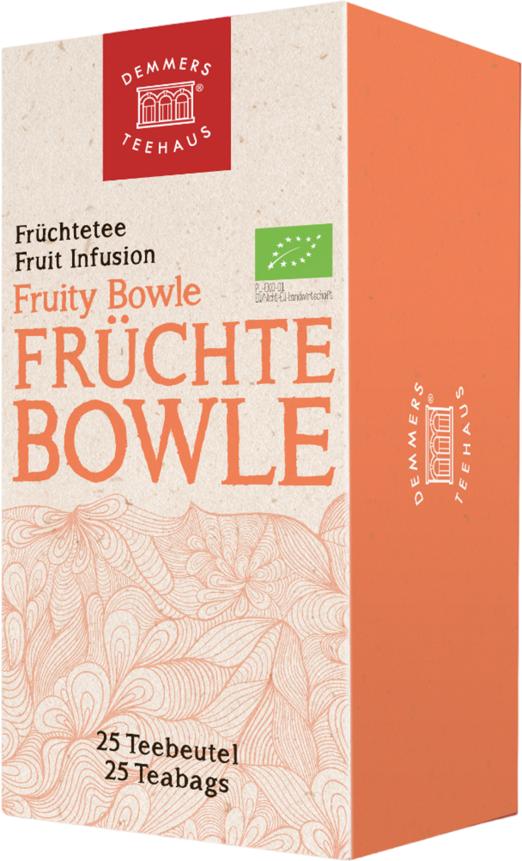 DEMMERS TEEHAUS  Quick-T Bio Früchtebowle, 25 Beutel (68,75 g)