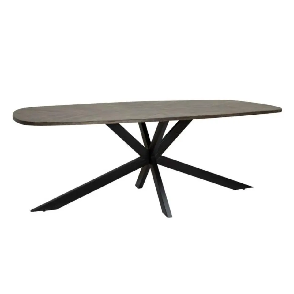 Tower Living Silvi eettafel visgraat olijfbruin 180x100x78