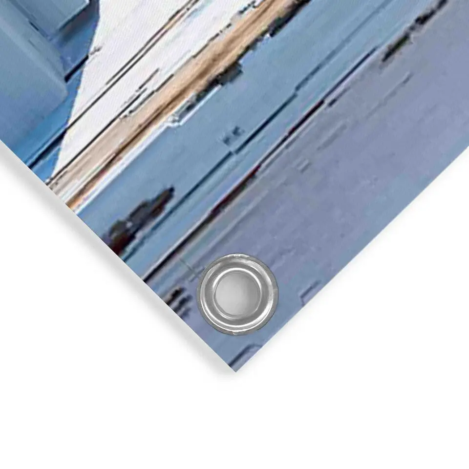 Tuinposter Tropisch strand - 80x120cm - Blauw