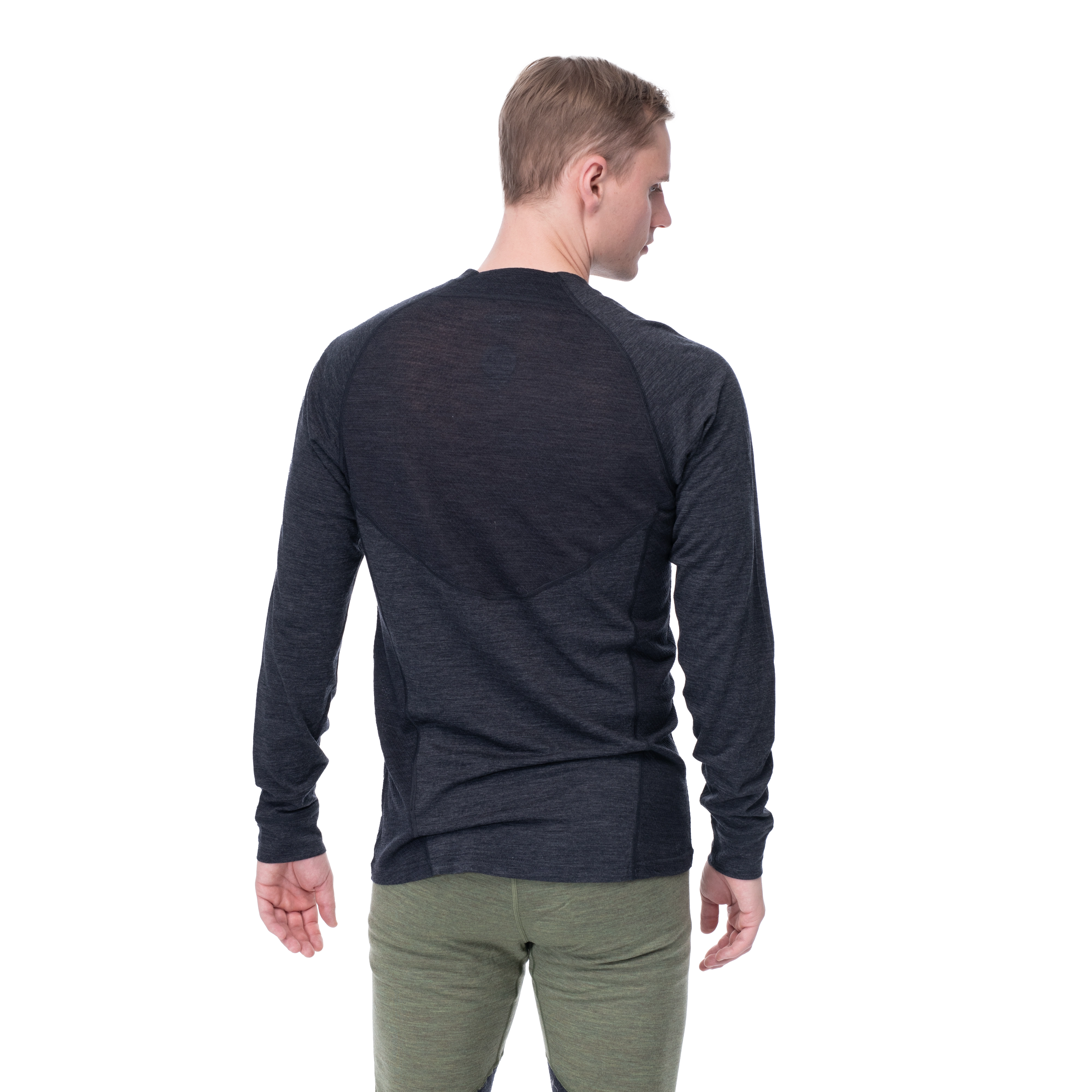 Inner:Light Long Sleeve Solid Charcoal