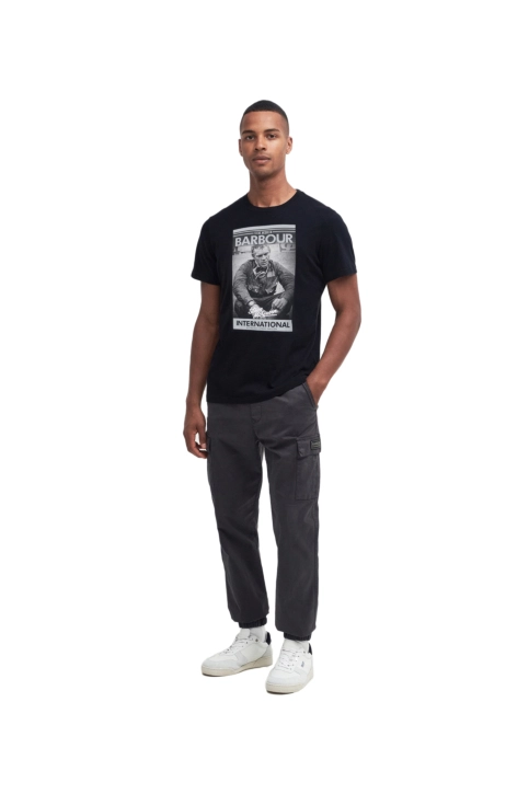 Tee shirt barbour intl mount bk31 black