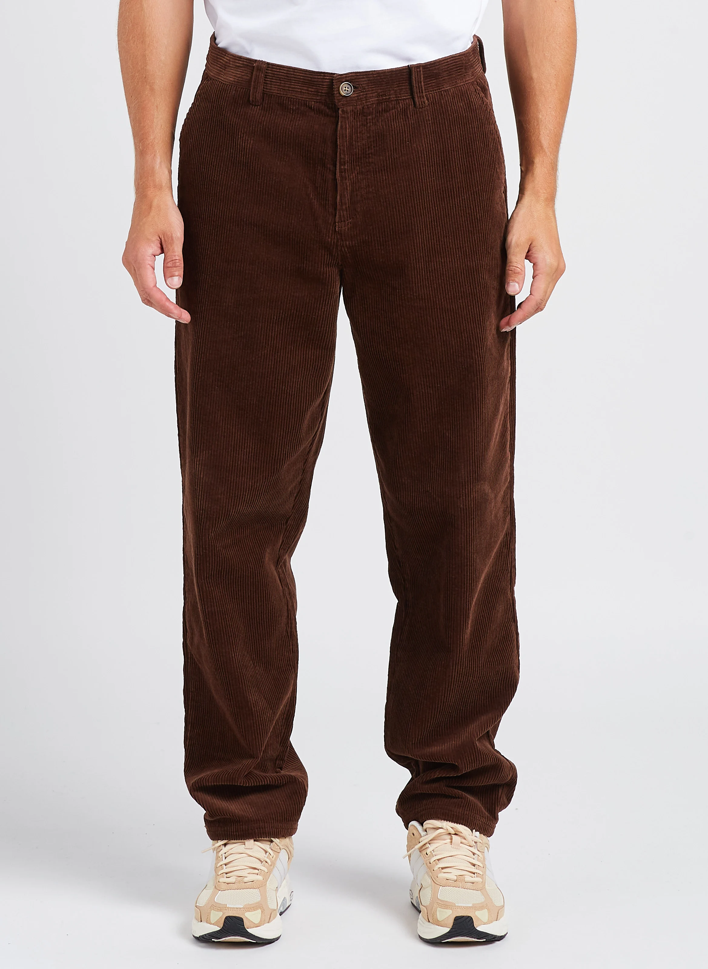 KODY HEAVY - Pantalon droit en velours côtelé| Marron