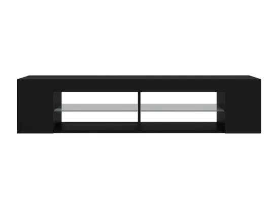 Meuble TV avec lumières LED noir 135x39x30 cm