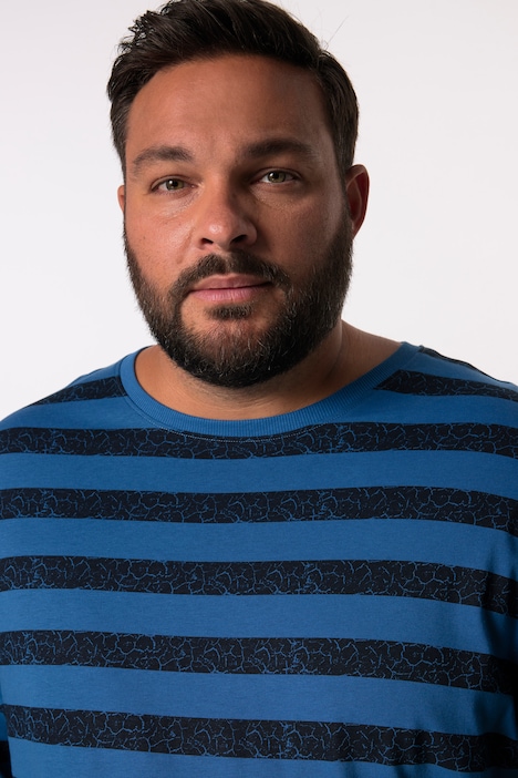 Men+ Schlafanzug, Zweiteiler, Ringel, Langarm, bis 8 XL