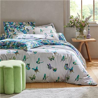 Linge de lit motif papillons - BECQUET CRÉATION