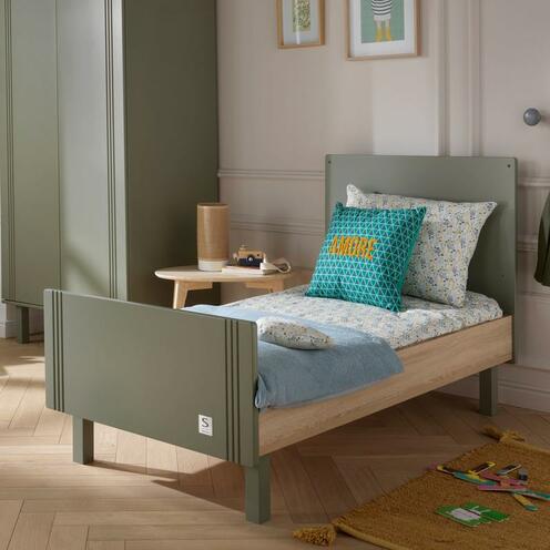 Lit bébé 70x140 ELEONORE Kaki - SAUTHON