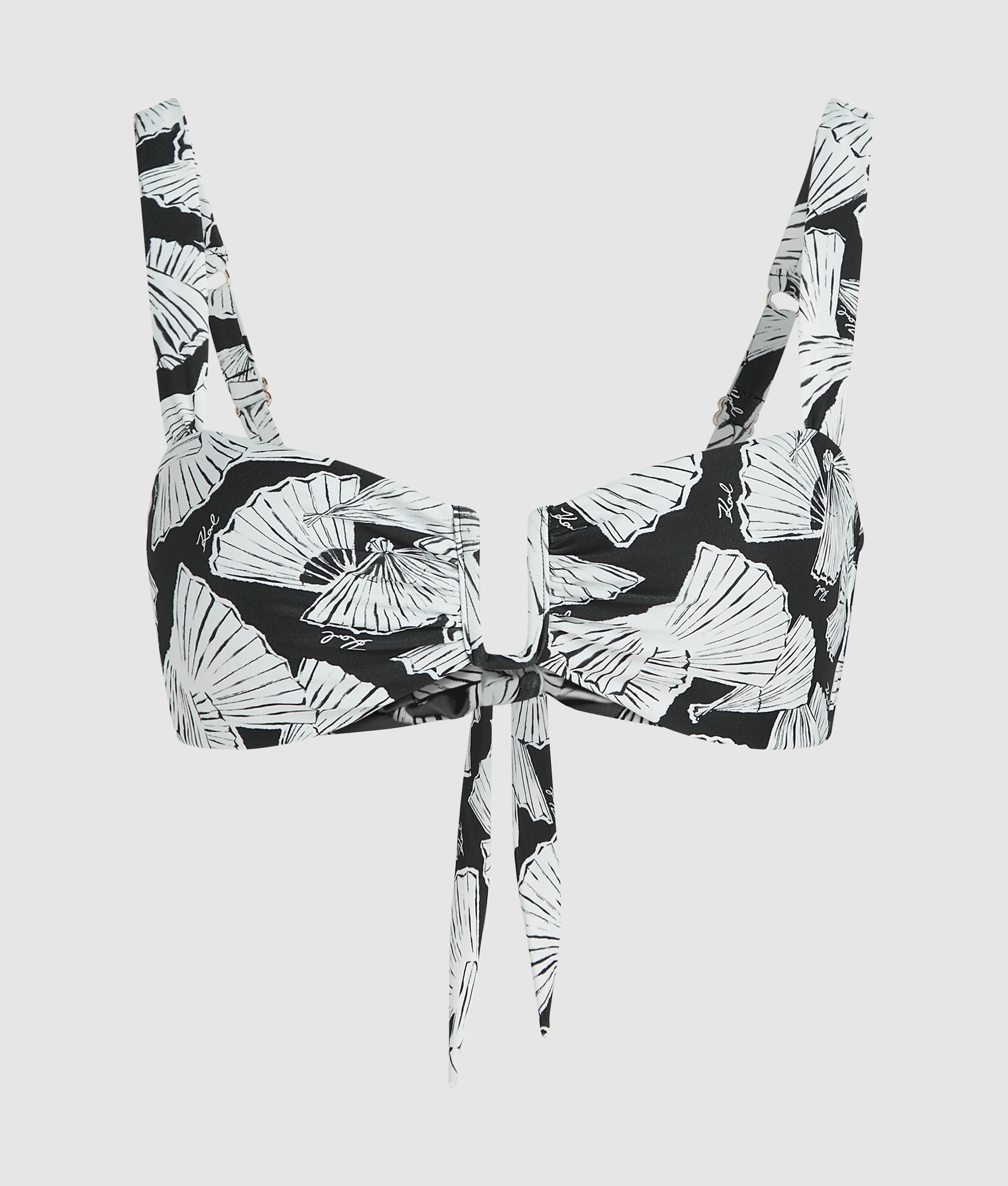 Bikinitopje met waaierprint