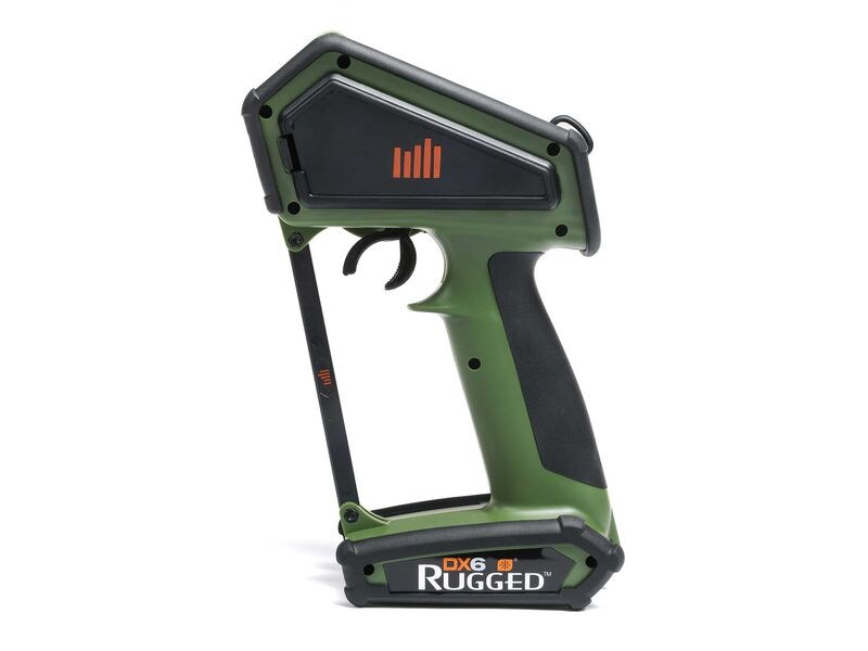 Spektrum Fernsteuerung DX6 Rugged DSMR Grün, nur Sender Robuster 6-Kanal Sender für RC Fahrzeuge