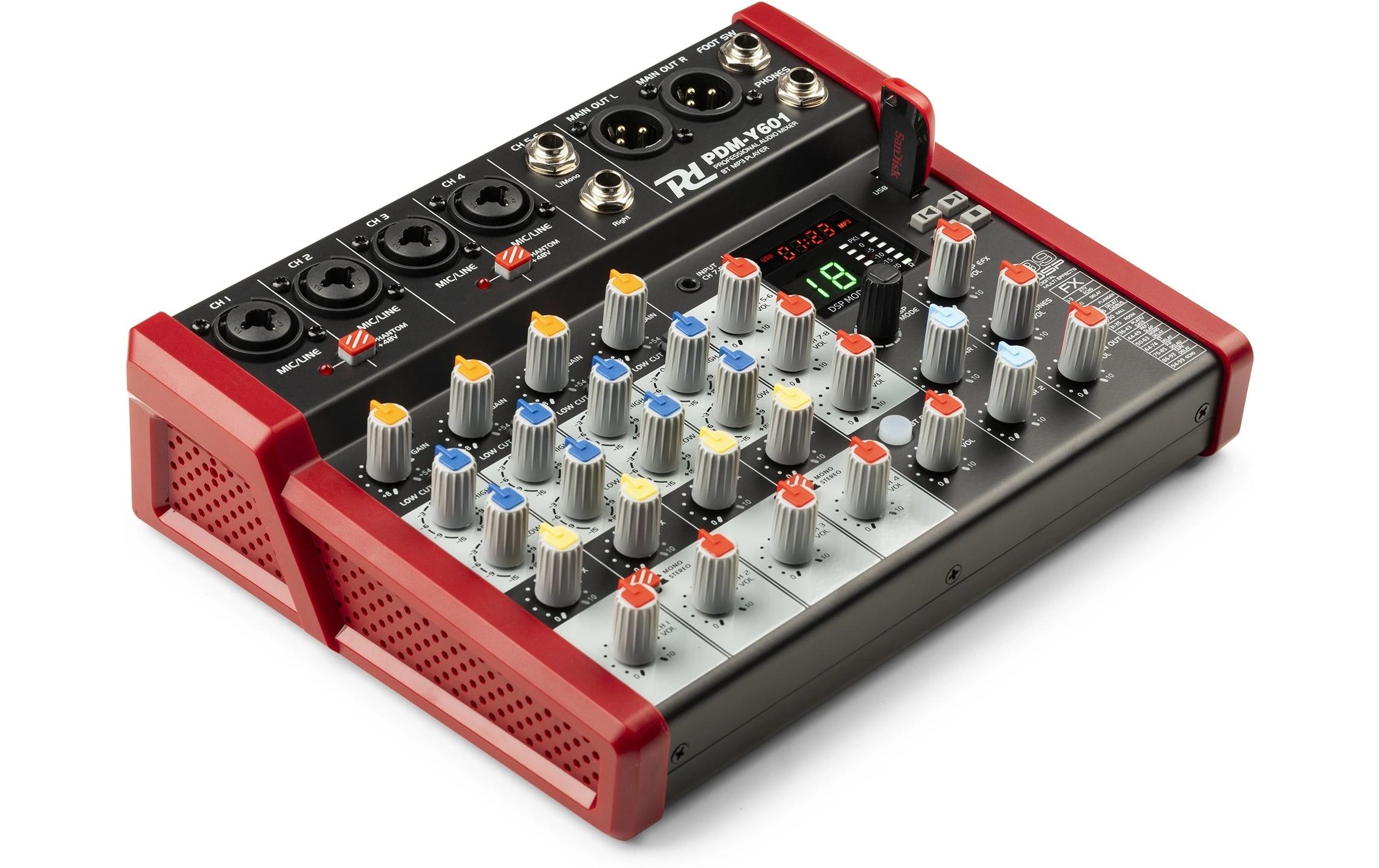 Mischpult PDM-Y601Kompaktes 6-Kanal-Mischpult mit 24-Bit DSP
