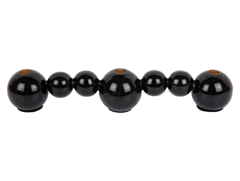 Candle Holder Bubbles Straight PT4200BK Black