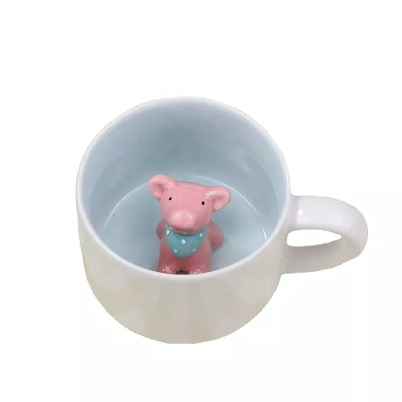 Süsse 3D Keramik Kaffee Tasse Geschenk Tee Cup - Schweinchen