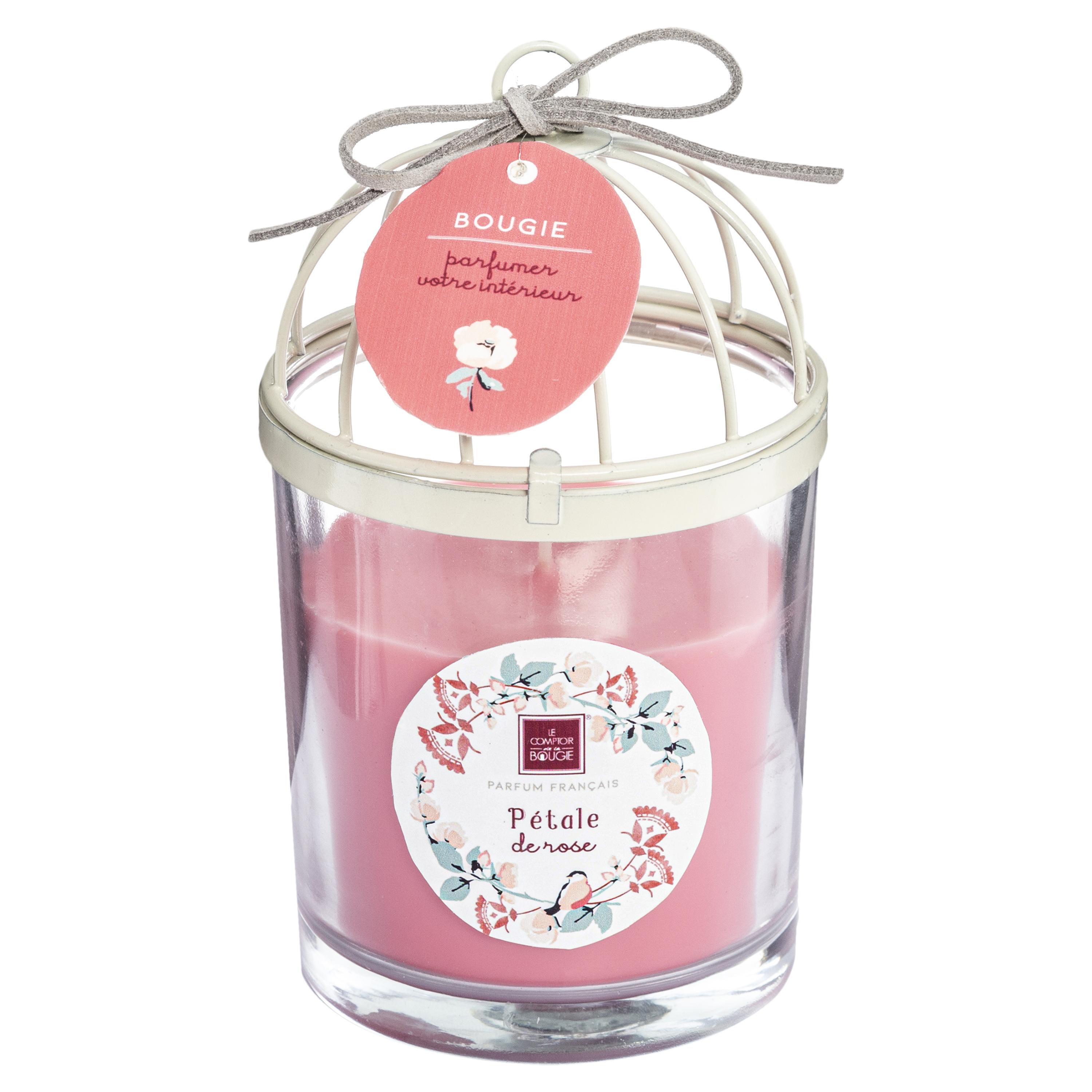 BOUGIE PARFUMEE VERRE METAL POESIE 200G