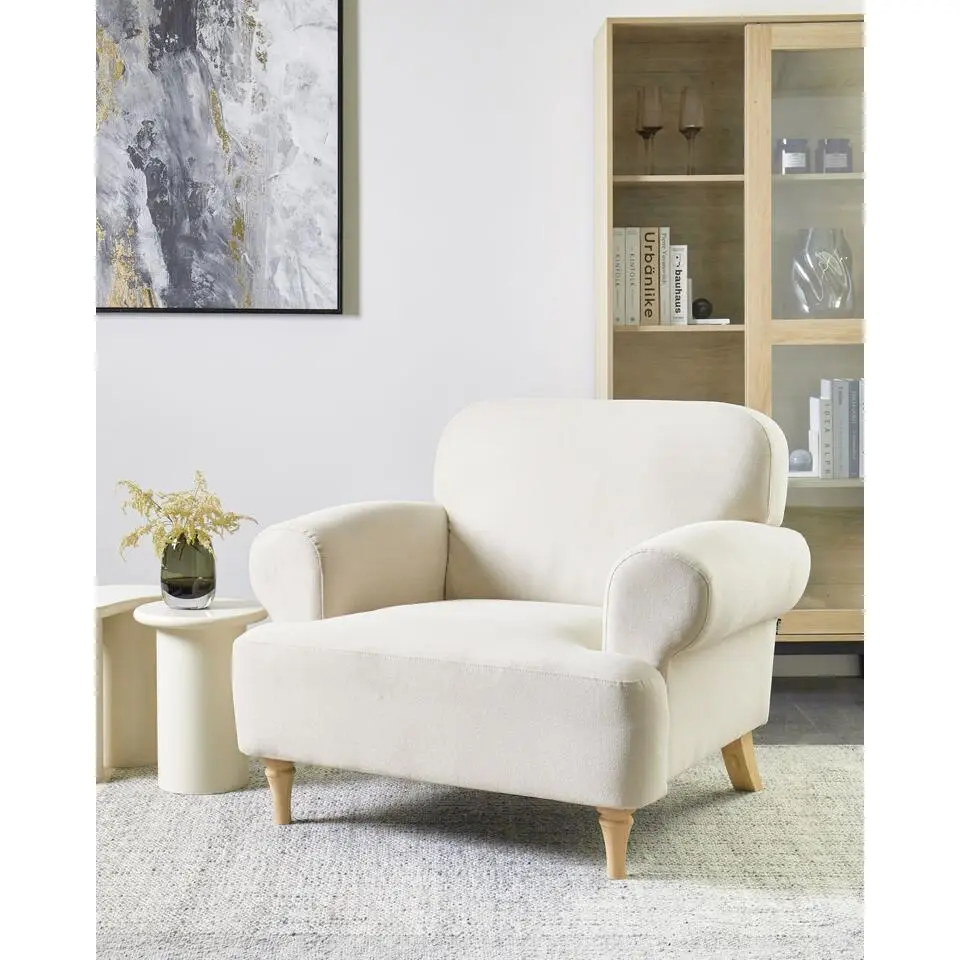 KIBERG - Fauteuil - Lichtbeige - Polyester
