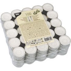 Bougies chauffe-plat, diamètre: 38 mm, blanc