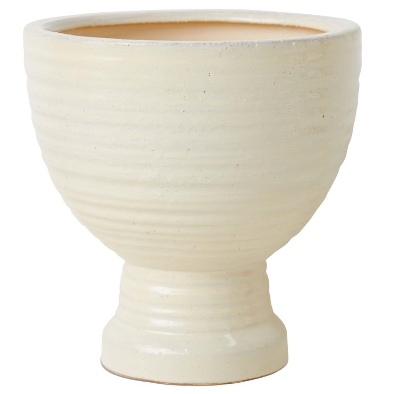 HKliving Stoneware Planter bloempot Ø36 Cream