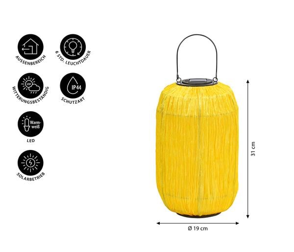 Dehner Solar-Laterne Kira, ca. Ø19/H31 cm