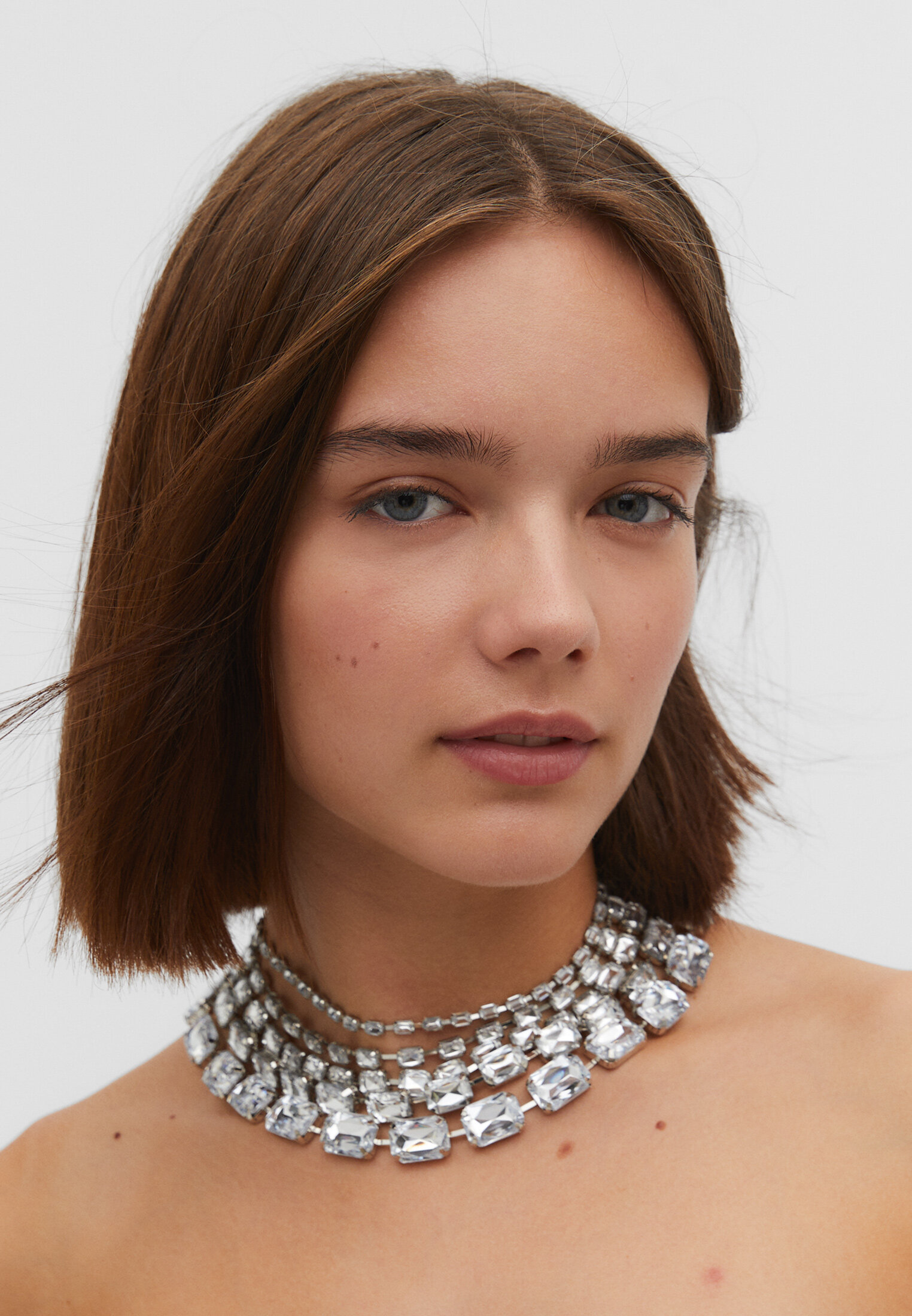 Conjunto de 4 colares com strass