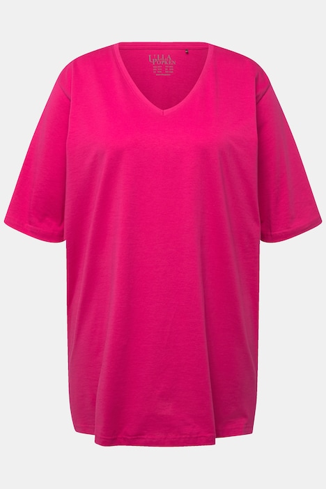 T-Shirt, V-Ausschnitt, Relaxed, Halbarm
