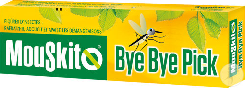 Mouskito Bye Bye Pick Roller Raffraîchit Et Apaise Les Démangeaisons Après Piqûres D'Insectes 15ml