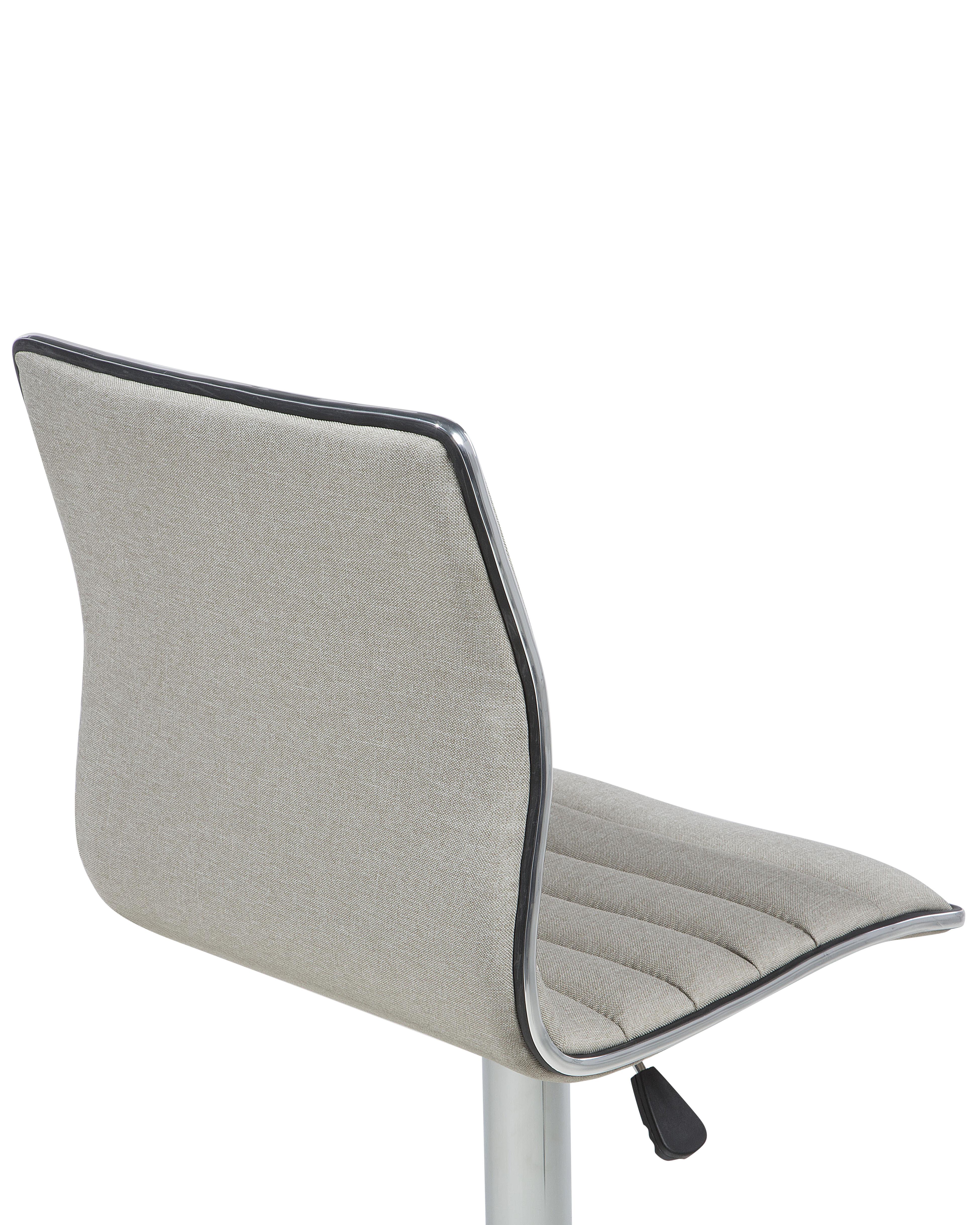 Set van 2 barstoelen LUCERNE draaibaar Lichtbeige