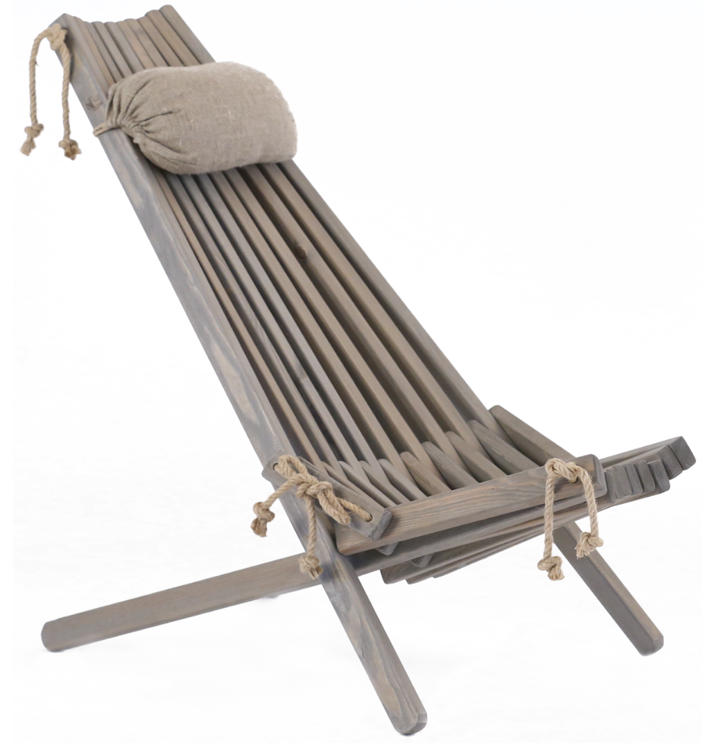 Ecochair Pine grey incl. hoofdkussen