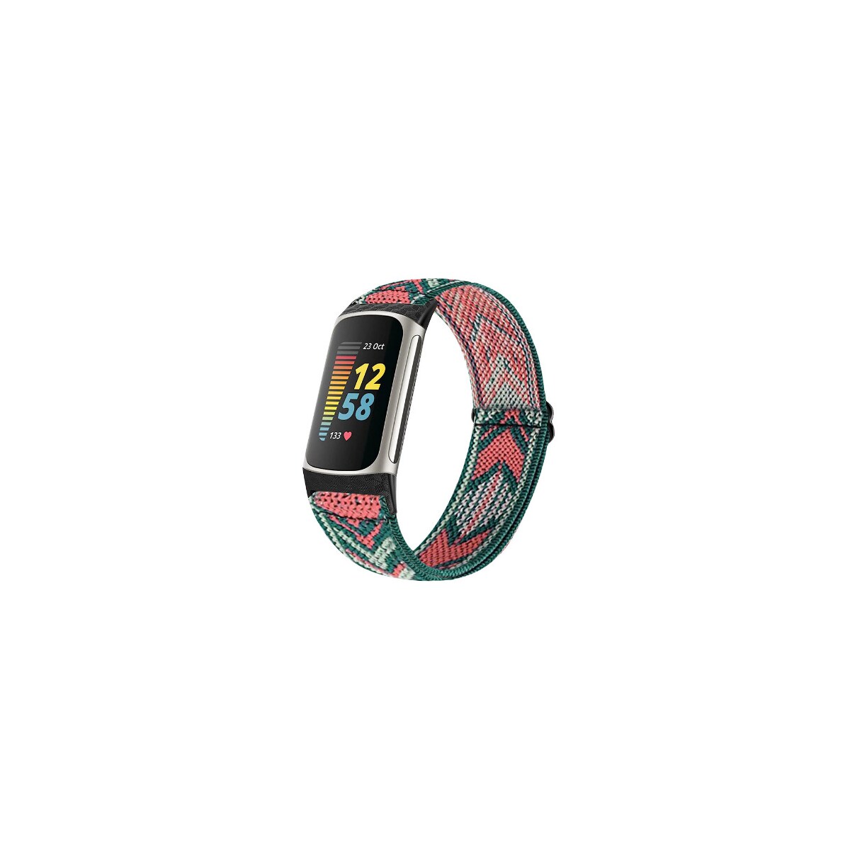 Utskifting av klokkebånd for Fitbit Charge5/6 Rød