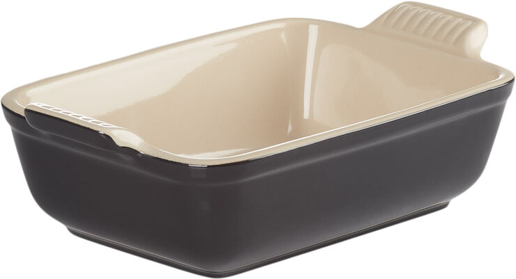 Le Creuset Heritage Rekt Fad 19/15cm Black Stentøj