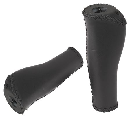 Paire de Grips XLC GR-S22 Rétro 135/92 mm Noir