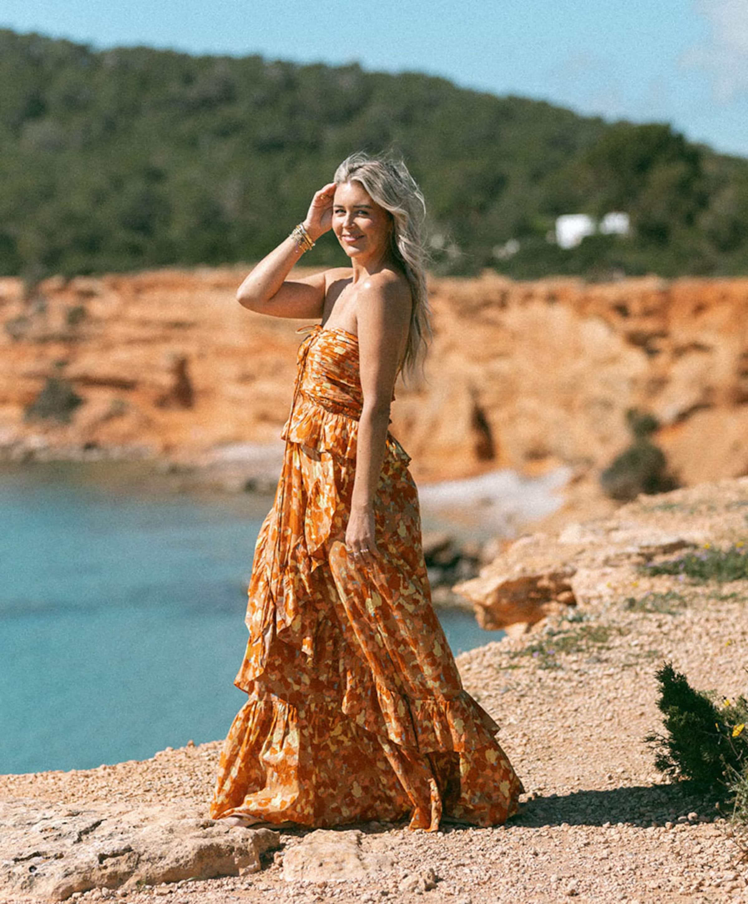 Bolina Island Dames jurk oranje