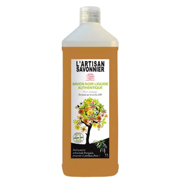 L'Artisan Savonnier Entretien Sabonete Líquido Preto com Lavanda Orgânica 1000ml