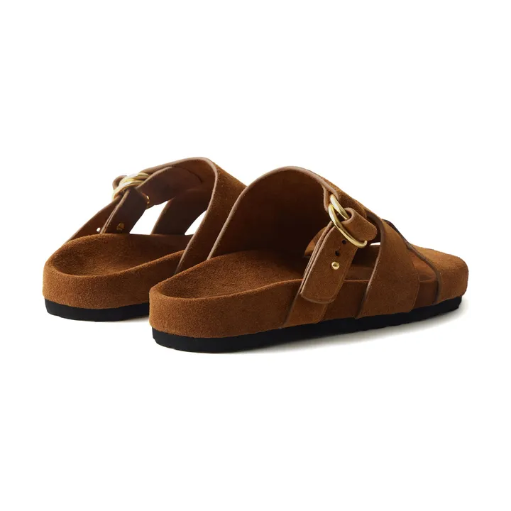 Soeur Sandales Ambre Croûte de Cuir | Cannelle