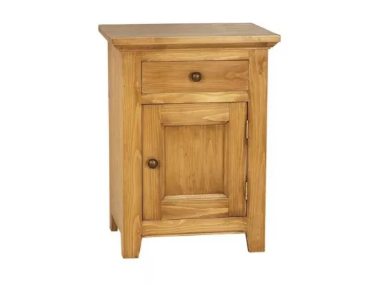 Table de chevet ouverture porte à droite Bois Marron - First Interior's