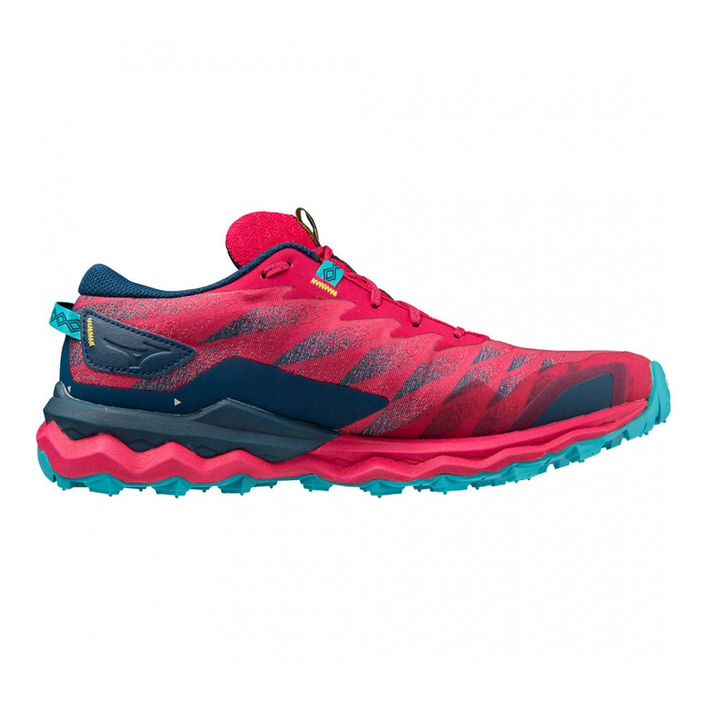 Mizuno WAVE DAICHI 7 - Chaussures trail Femme jazzy/bluebird/blueopal