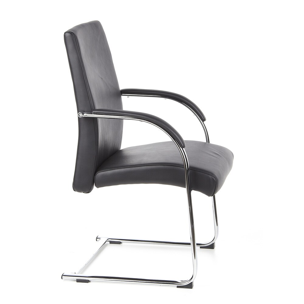 Freischwinger BAROLO V Leder mit Armlehnen hjh OFFICE