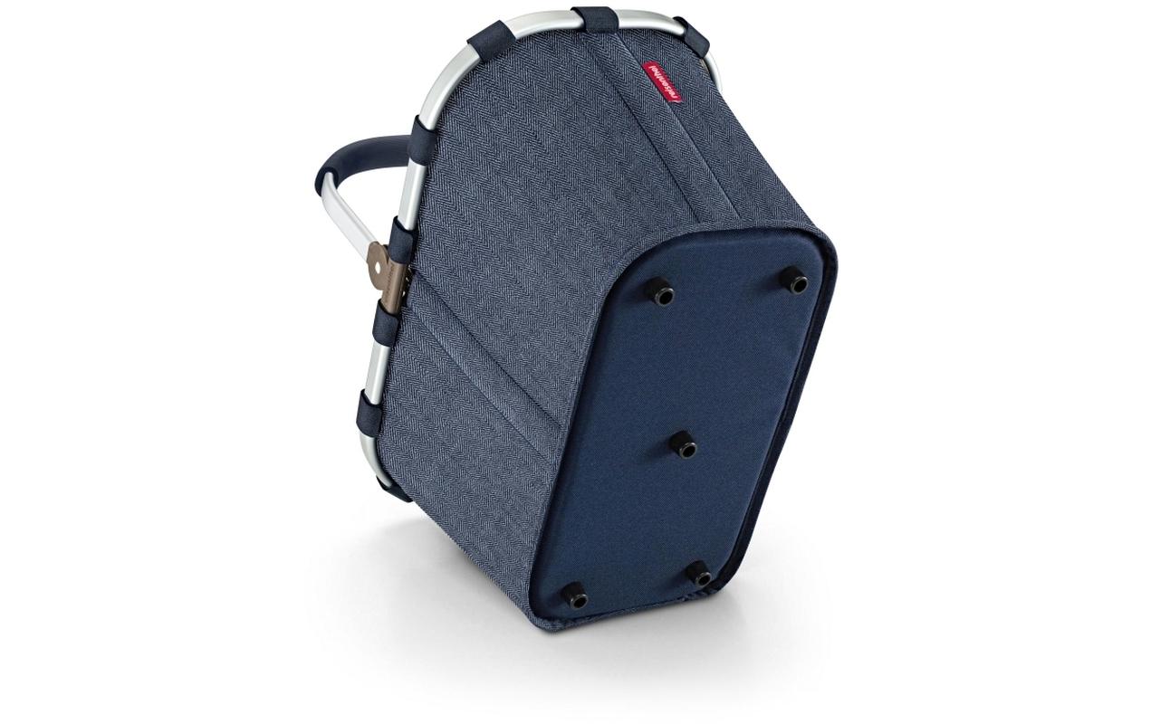 Einkaufskorb Carrybag Herringbone Dark BlueStillvoller Einkaufskorb für den täglichen Einkauf