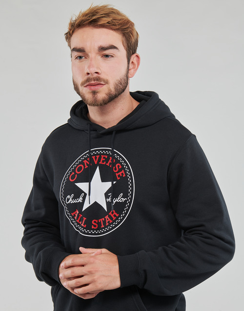 Converse - GO-TO ALL STAR PATCH FLEECE PULLOVER HOODIE - Noir