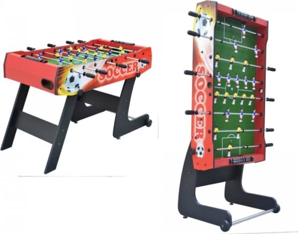 Ramiz Fotballbord 121x61x81 Sammenleggbart Rødt