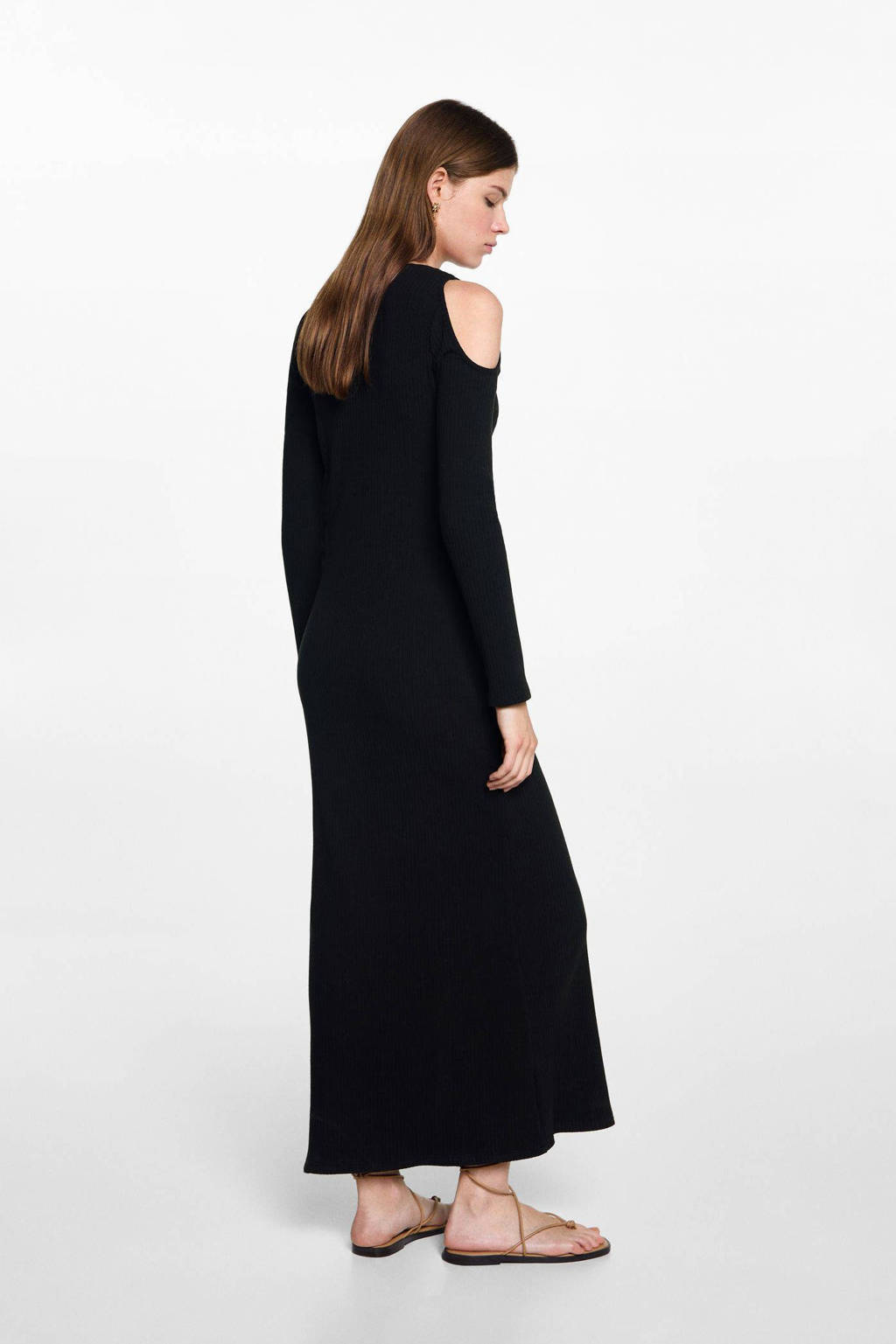 MANGO TEEN bodycon jurk zwart